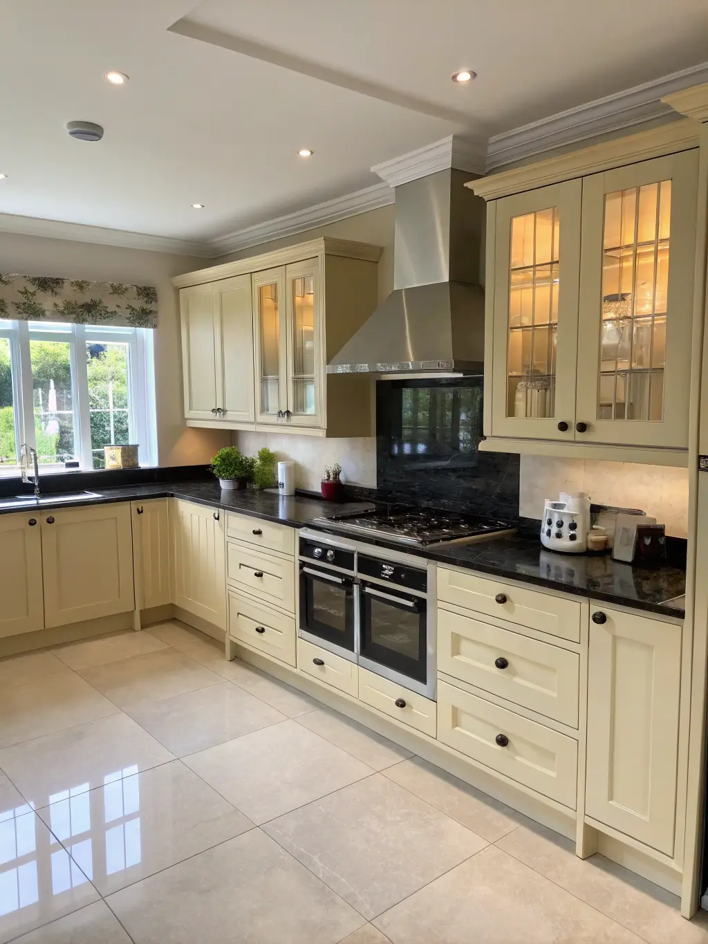A beautifully renovated kitchen with granite countertops, stainless steel appliances, and custom cabinetry, showcasing Capstone Construction's expertise in kitchen remodeling.